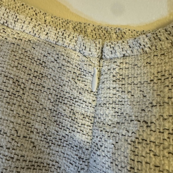 Brand new Calvin Klein Grey and white tweed mini skirt with zipper detail - Picture 2 of 4